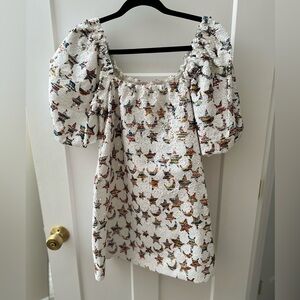 Buddy Love star sequin Puff Sleeve Dress